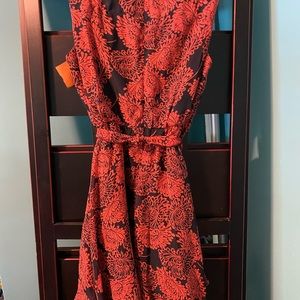 American Eagle Coral and Navy Dress size 12P